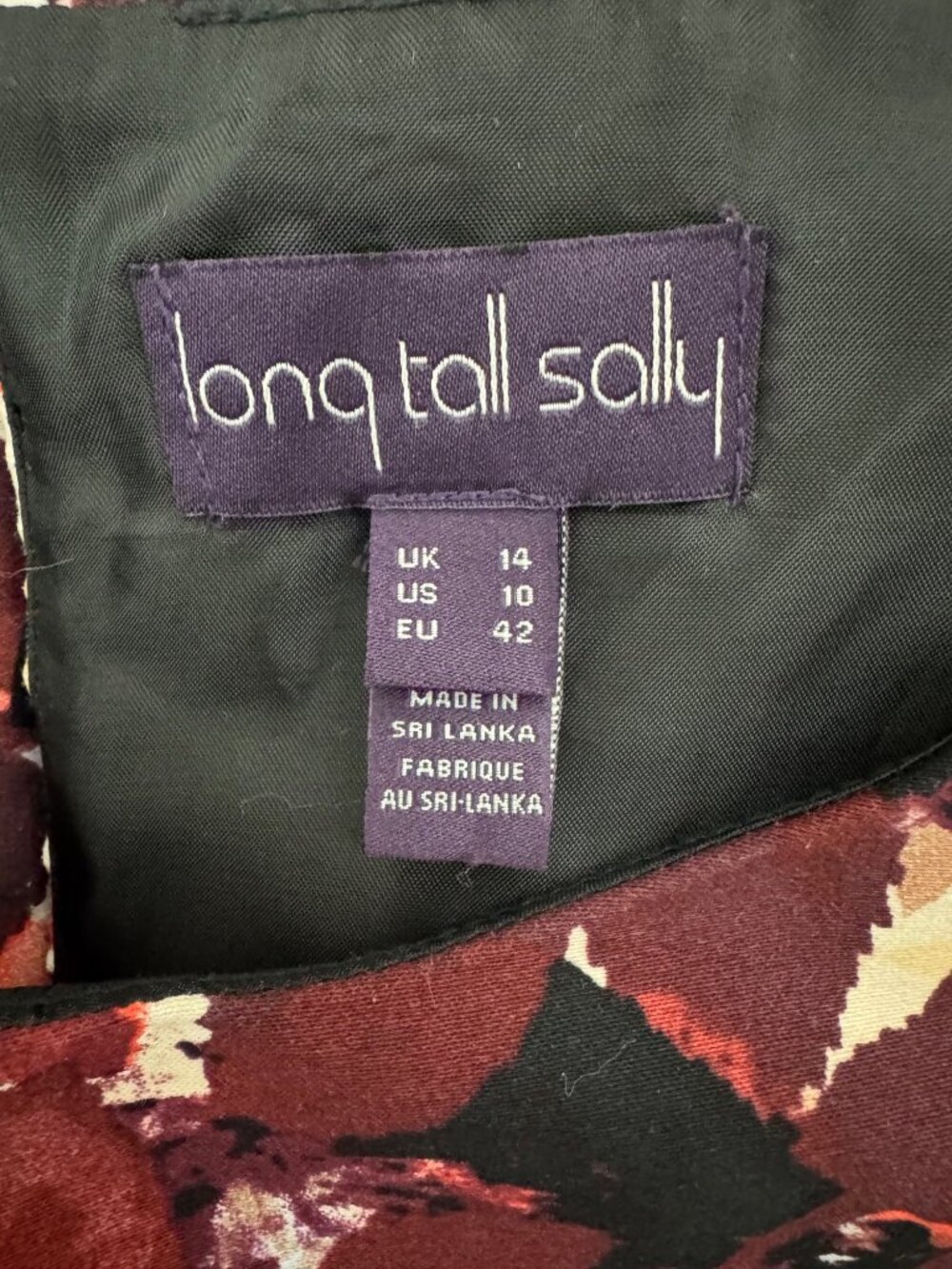 Long Tall Sally Floral Print Sleeveless Fit & Flare Dress Size 10 Spring Summer - Picture 5 of 6